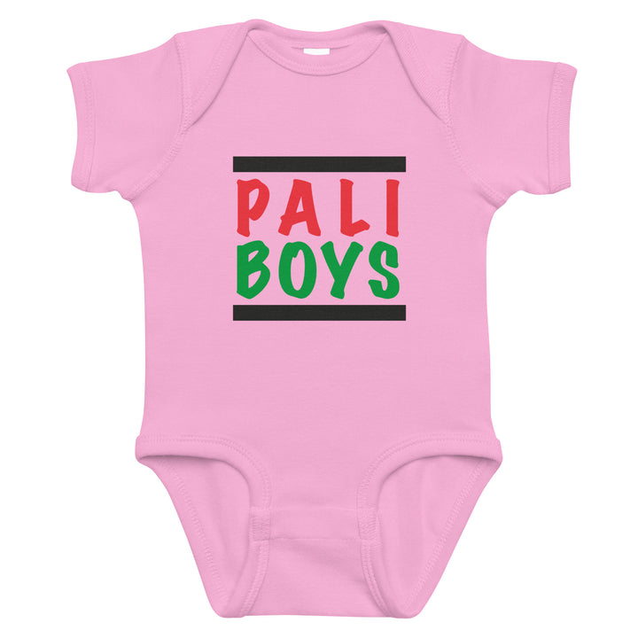 Palestinian Boys - Baby Bodysuit, Pink