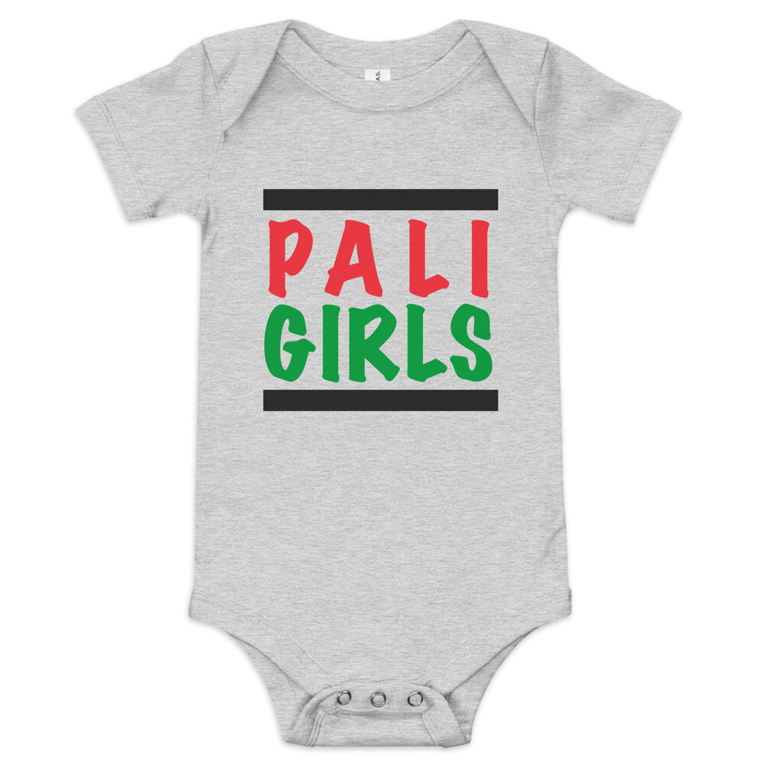 Palestinian Girls - Baby Short Sleeve One Piece, Heather