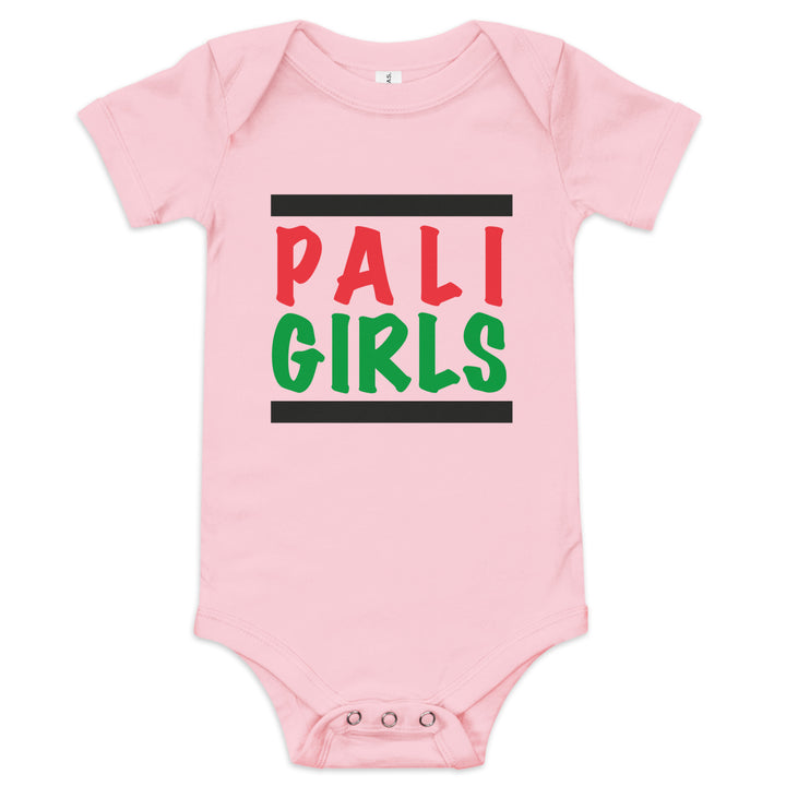 Palestinian Girls - Baby Short Sleeve One Piece, Pink