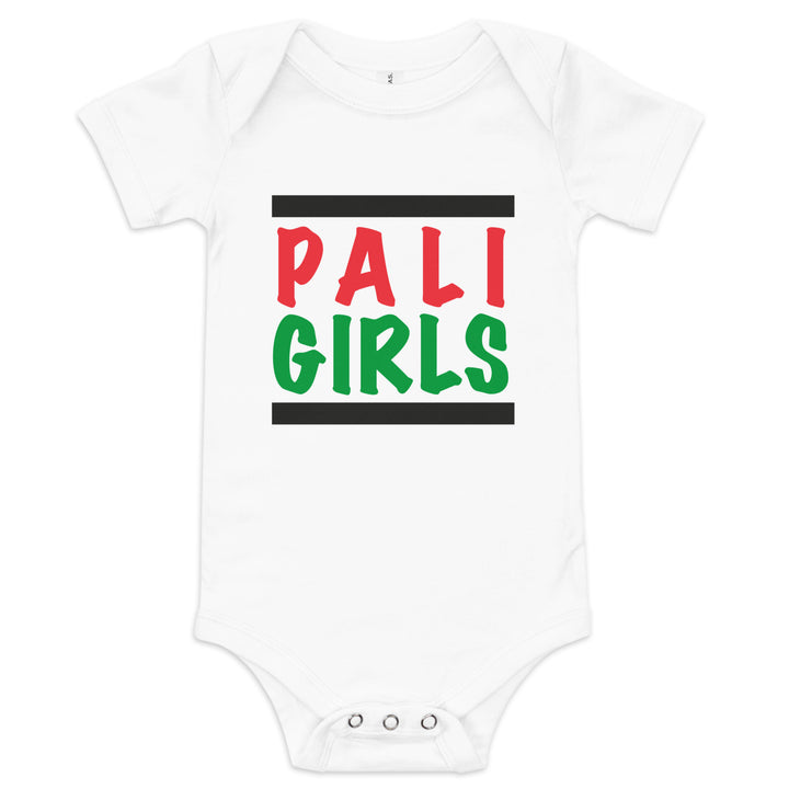 Palestinian Girls - Baby Short Sleeve One Piece, White