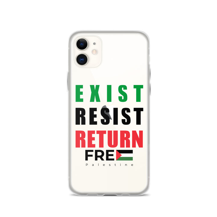 Exist. Resist. Return. - Clear Case for iPhone®, iPhone iPhone 11 Case On Phone