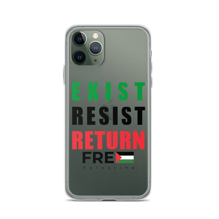 Exist. Resist. Return. - Clear Case for iPhone®, iPhone iPhone 11 Pro Case On Phone