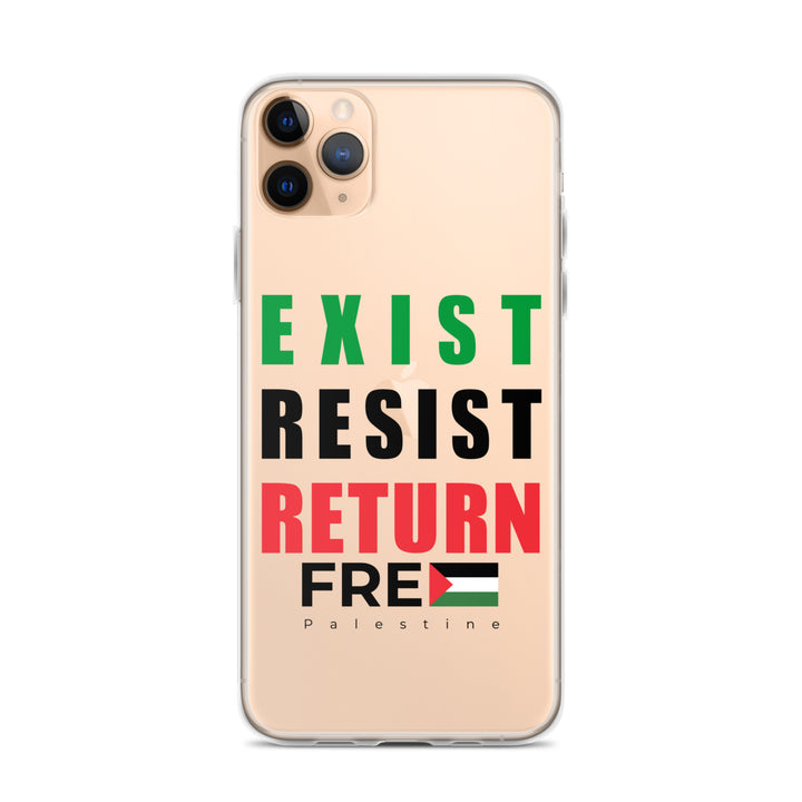 Exist. Resist. Return. - Clear Case for iPhone®, iPhone iPhone 11 Pro Max Case On Phone