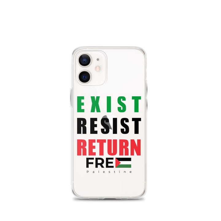 Exist. Resist. Return. - Clear Case for iPhone®, iPhone iPhone 12 Mini Case On Phone