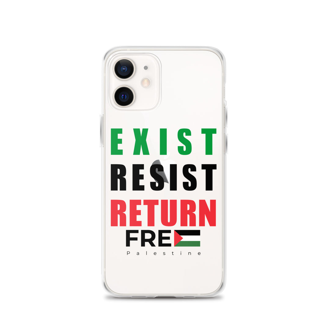 Exist. Resist. Return. - Clear Case for iPhone®, iPhone iPhone 12 Case On Phone