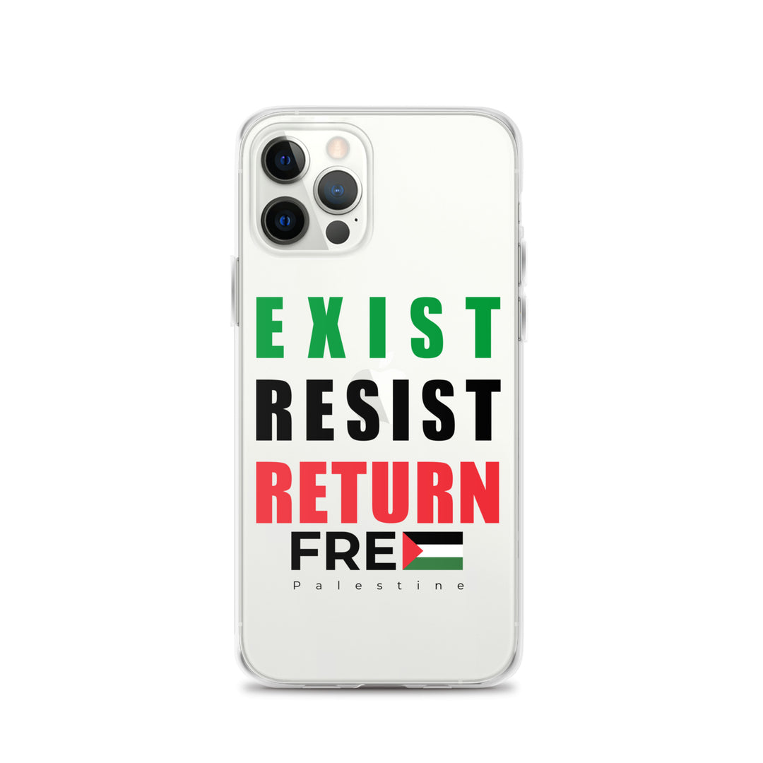 Exist. Resist. Return. - Clear Case for iPhone®, iPhone iPhone 12 Pro Case On Phone