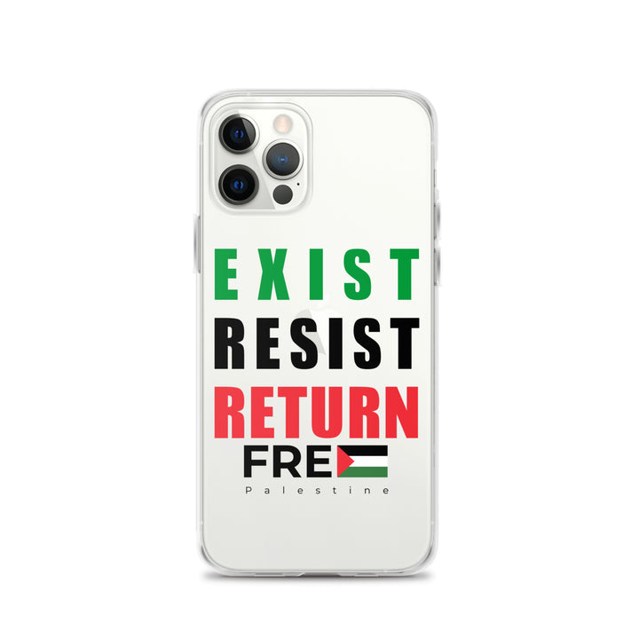 Exist. Resist. Return. - Clear Case for iPhone®, iPhone iPhone 12 Pro Case On Phone