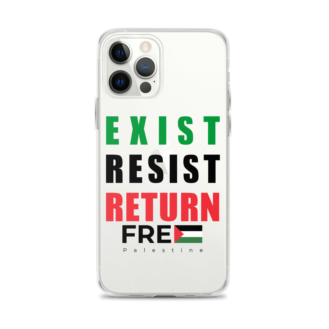 Exist. Resist. Return. - Clear Case for iPhone®, iPhone iPhone 12 Pro Max Case On Phone
