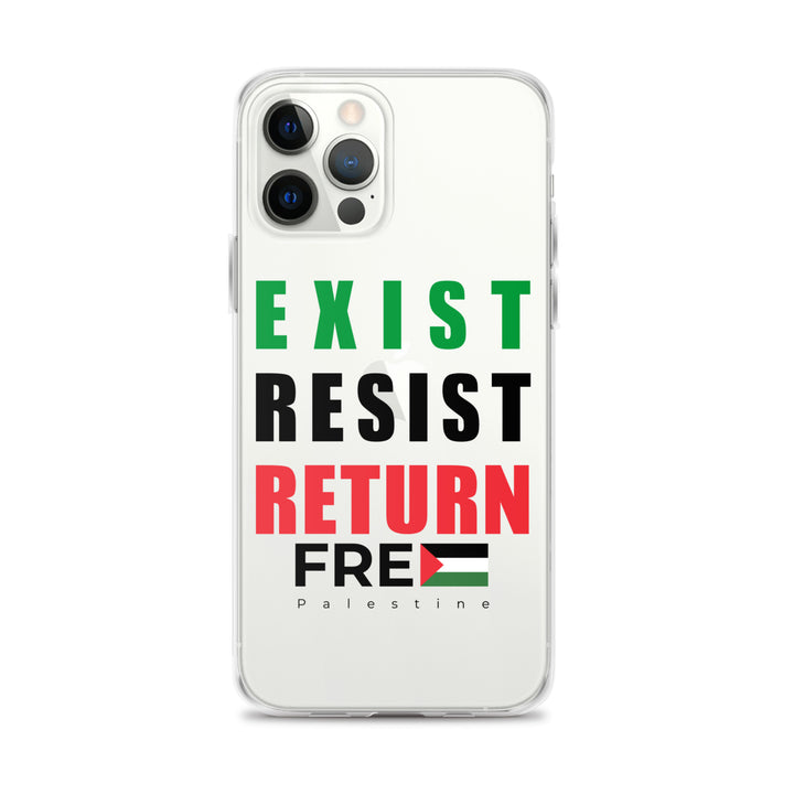 Exist. Resist. Return. - Clear Case for iPhone®, iPhone iPhone 12 Pro Max Case On Phone