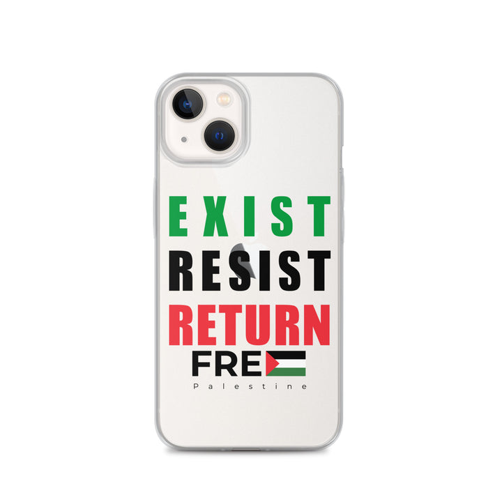 Exist. Resist. Return. - Clear Case for iPhone®, iPhone iPhone 13 Case On Phone
