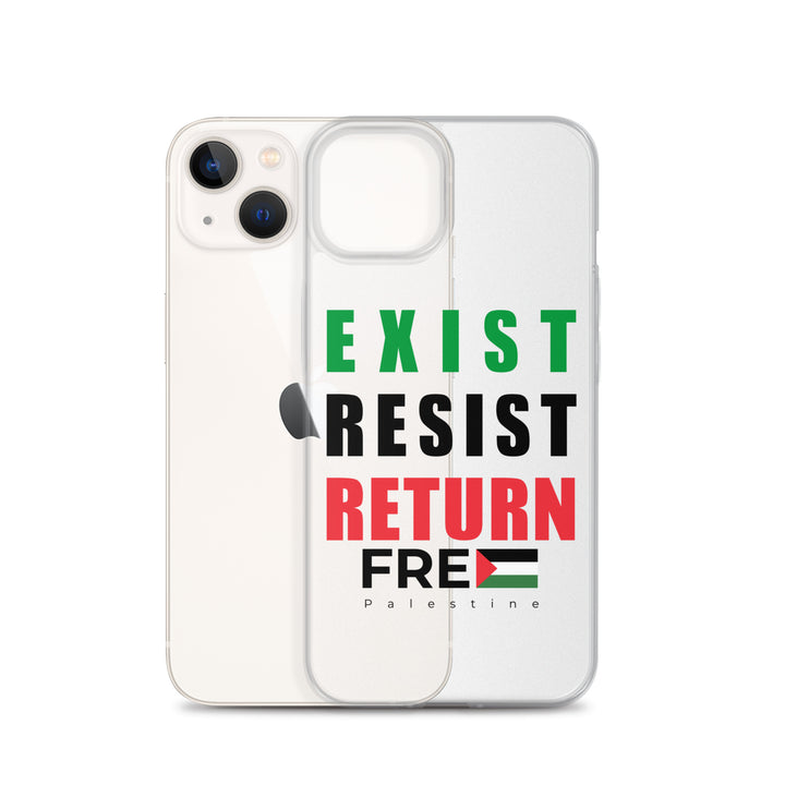 Exist. Resist. Return. - Clear Case for iPhone®, iPhone iPhone 13 Case With Phone