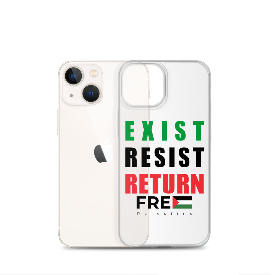 Exist. Resist. Return. - Clear Case for iPhone®, iPhone iPhone 13 Mini Case With Phone