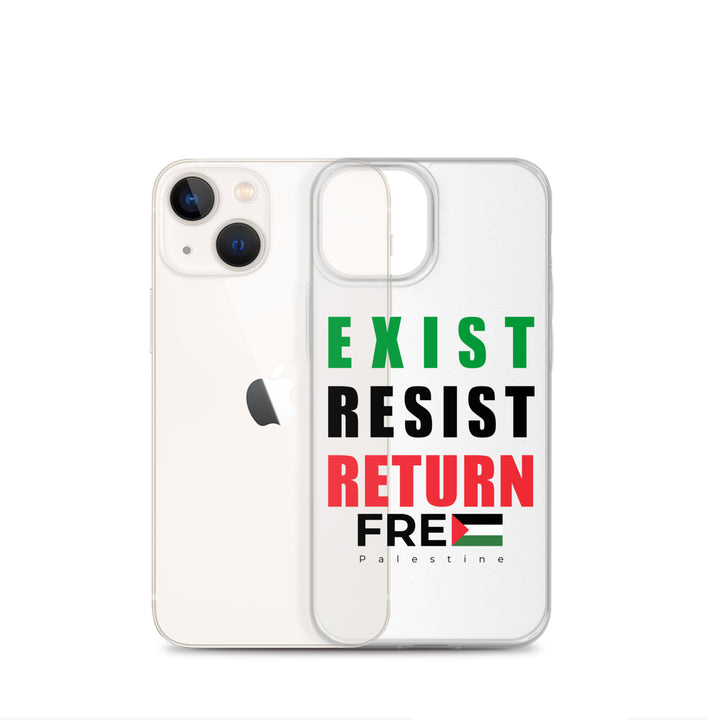 Exist. Resist. Return. - Clear Case for iPhone®, iPhone iPhone 13 Mini Case With Phone