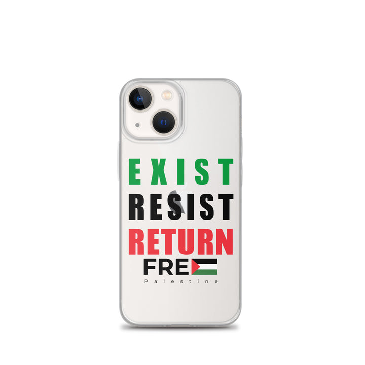 Exist. Resist. Return. - Clear Case for iPhone®, iPhone iPhone 13 Mini Case On Phone