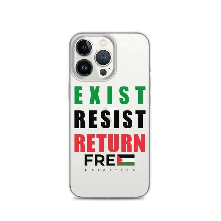 Exist. Resist. Return. - Clear Case for iPhone®, iPhone iPhone 13 Pro Case On Phone