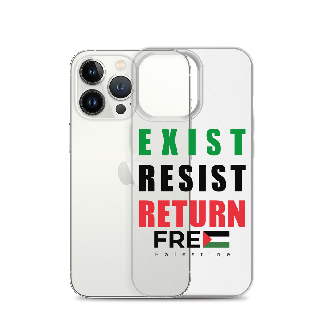 Exist. Resist. Return. - Clear Case for iPhone®, iPhone iPhone 13 Pro Case With Phone
