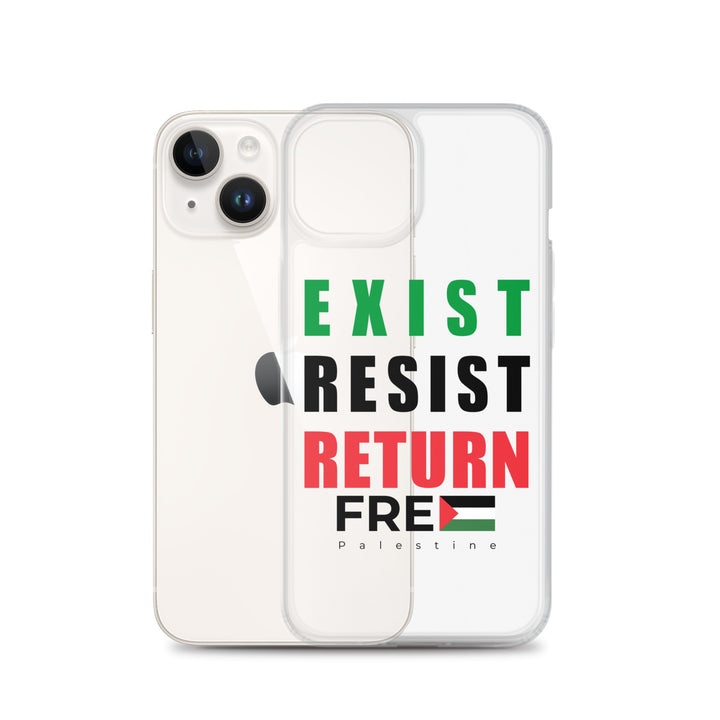 Exist. Resist. Return. - Clear Case for iPhone®, iPhone iPhone 14 Case With Phone