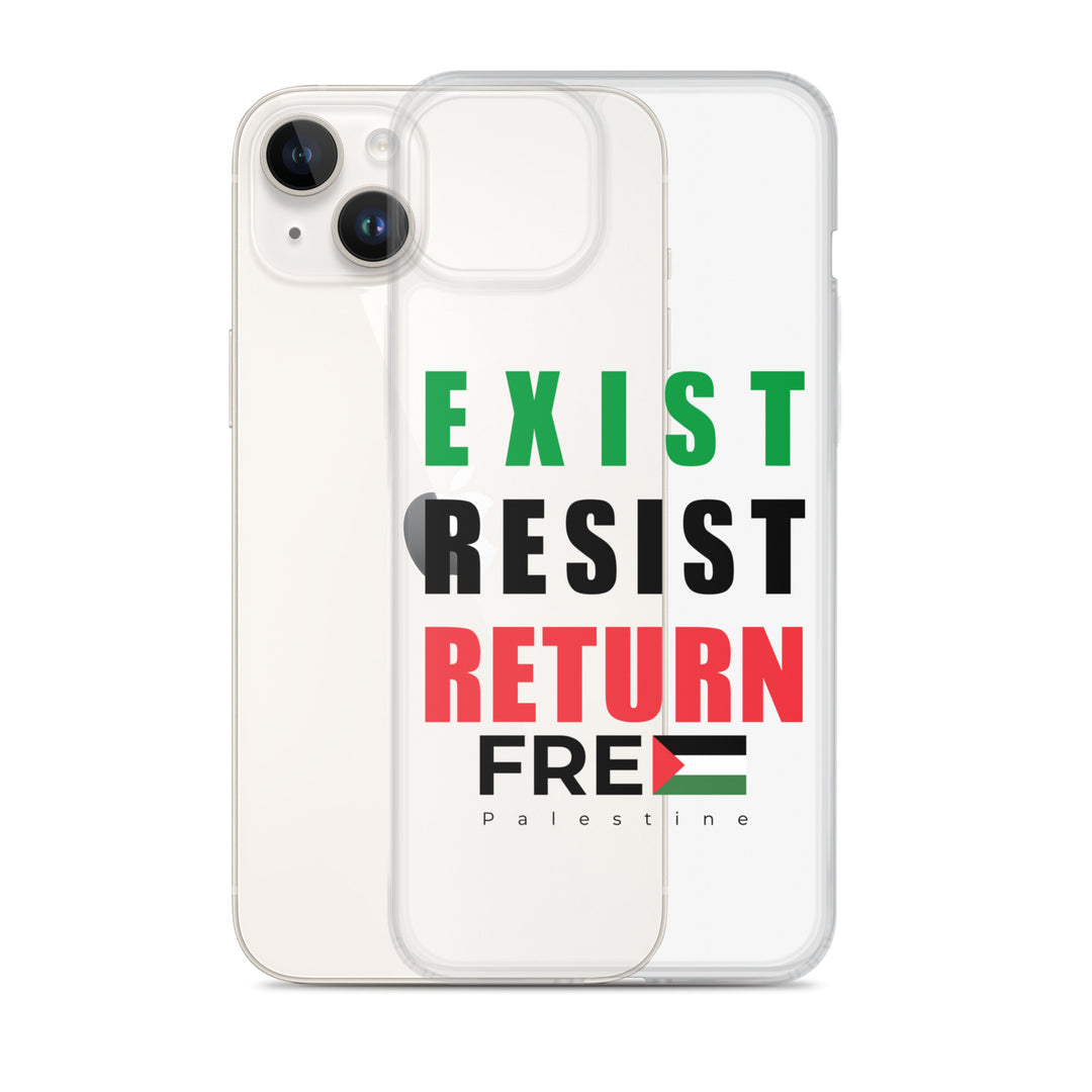 Exist. Resist. Return. - Clear Case for iPhone®, iPhone iPhone 14 Plus Case With Phone