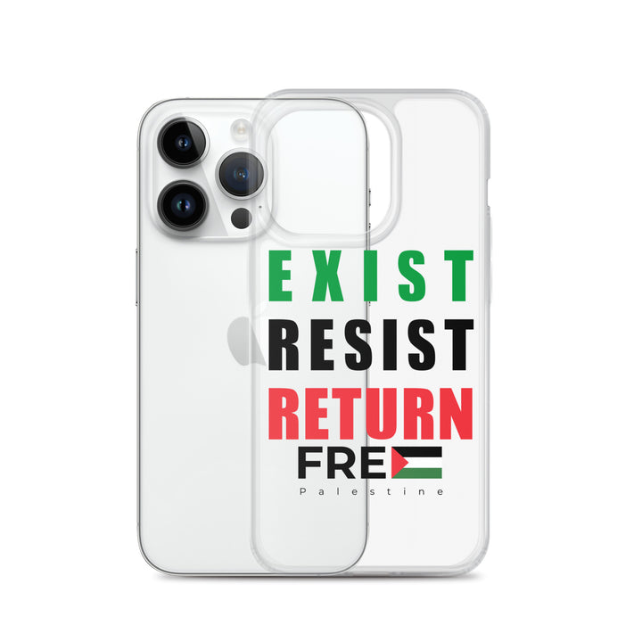 Exist. Resist. Return. - Clear Case for iPhone®, iPhone iPhone 14 Pro Case With Phone