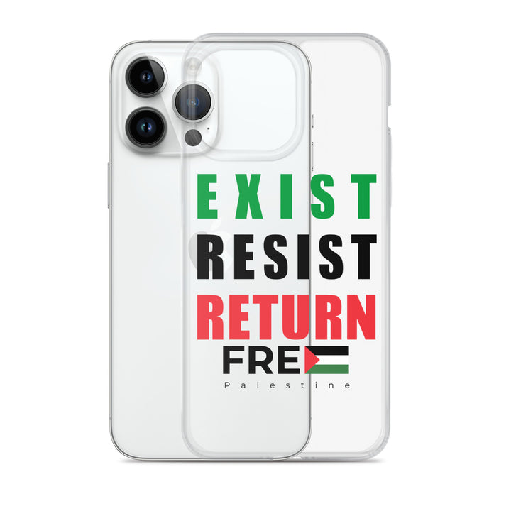 Exist. Resist. Return. - Clear Case for iPhone®, iPhone iPhone 14 Pro Max Case With Phone
