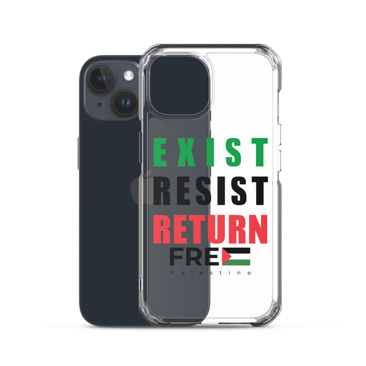 Exist. Resist. Return. - Clear Case for iPhone®, iPhone iPhone 15 Case With Phone