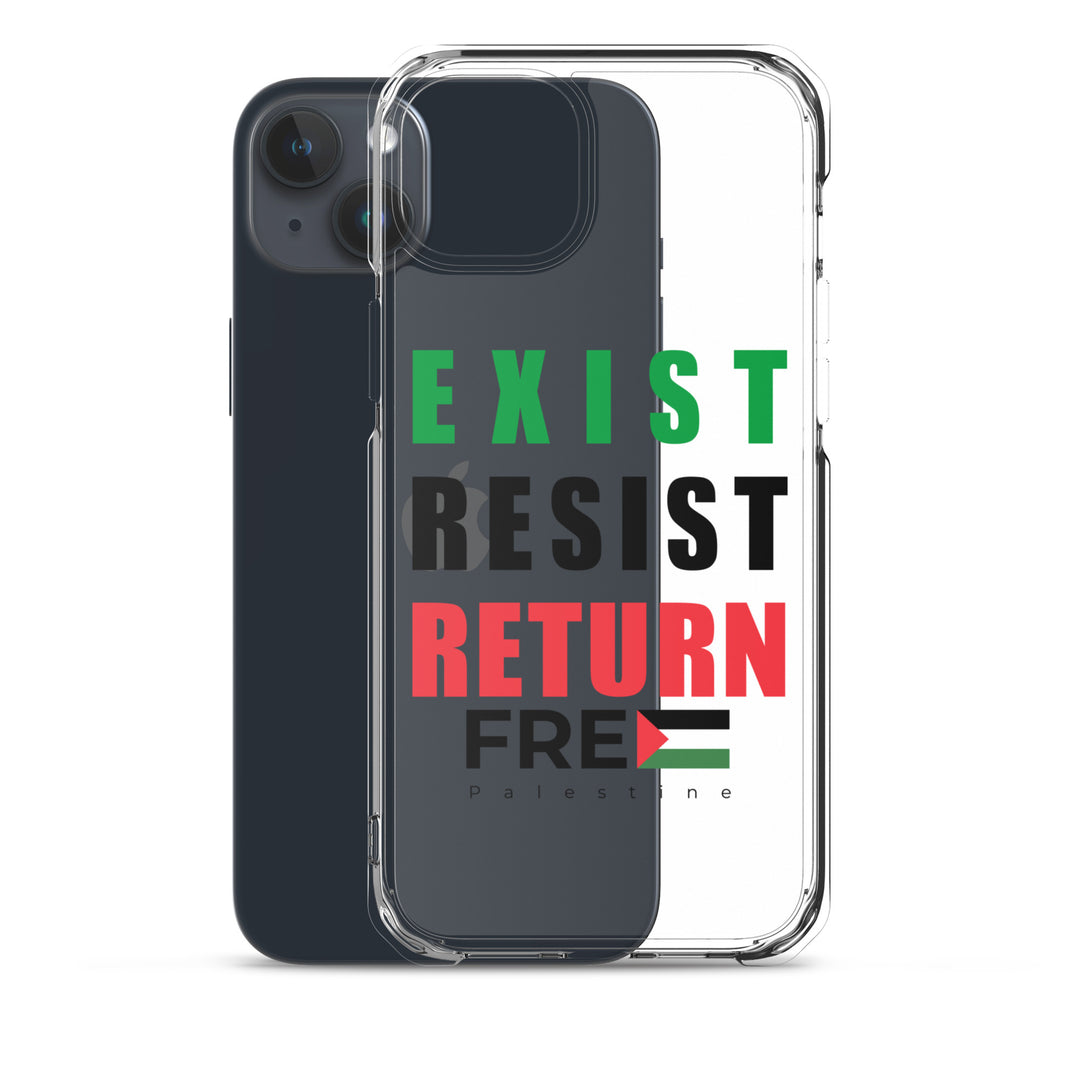 Exist. Resist. Return. - Clear Case for iPhone®, iPhone iPhone 15 Plus Case With Phone