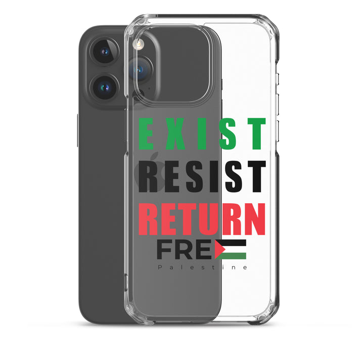 Exist. Resist. Return. - Clear Case for iPhone®, iPhone iPhone 15 Pro Max Case With Phone
