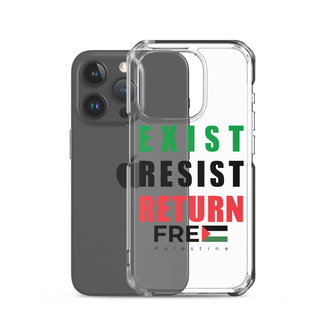 Exist. Resist. Return. - Clear Case for iPhone®, iPhone iPhone 15 Pro Case With Phone