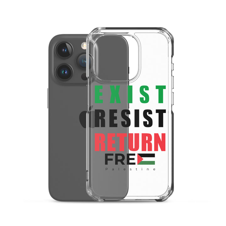 Exist. Resist. Return. - Clear Case for iPhone®, iPhone iPhone 15 Pro Case With Phone