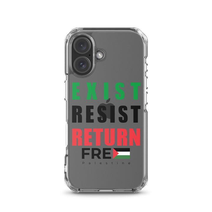 Exist. Resist. Return. - Clear Case for iPhone®, iPhone iPhone 16 Case On Phone