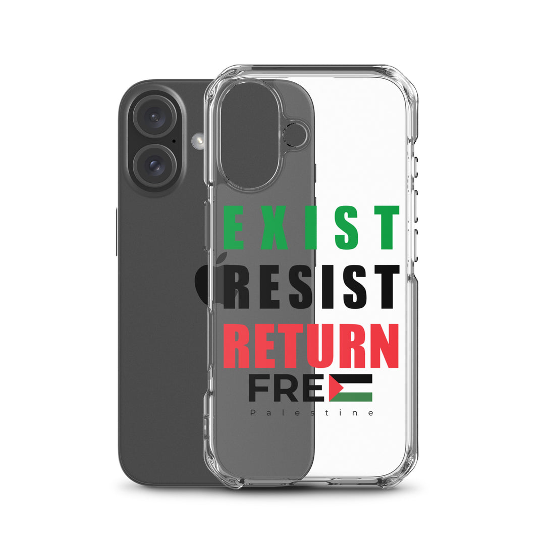 Exist. Resist. Return. - Clear Case for iPhone®, iPhone iPhone 16 Case With Phone