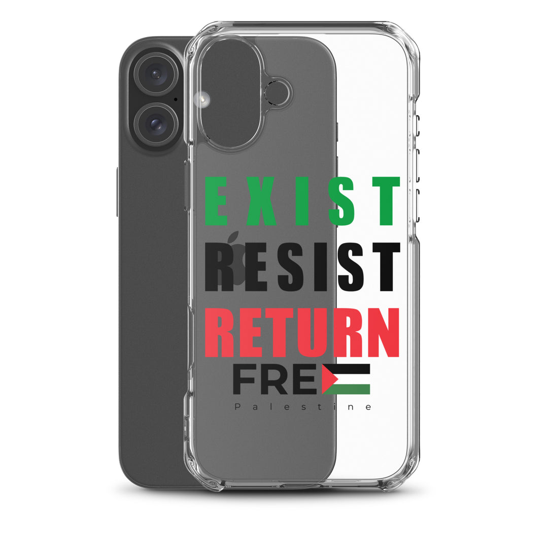 Exist. Resist. Return. - Clear Case for iPhone®, iPhone iPhone 16 Plus Case With Phone