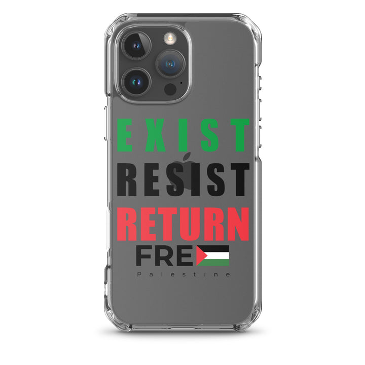 Exist. Resist. Return. - Clear Case for iPhone®, iPhone iPhone 16 Pro Max Case On Phone
