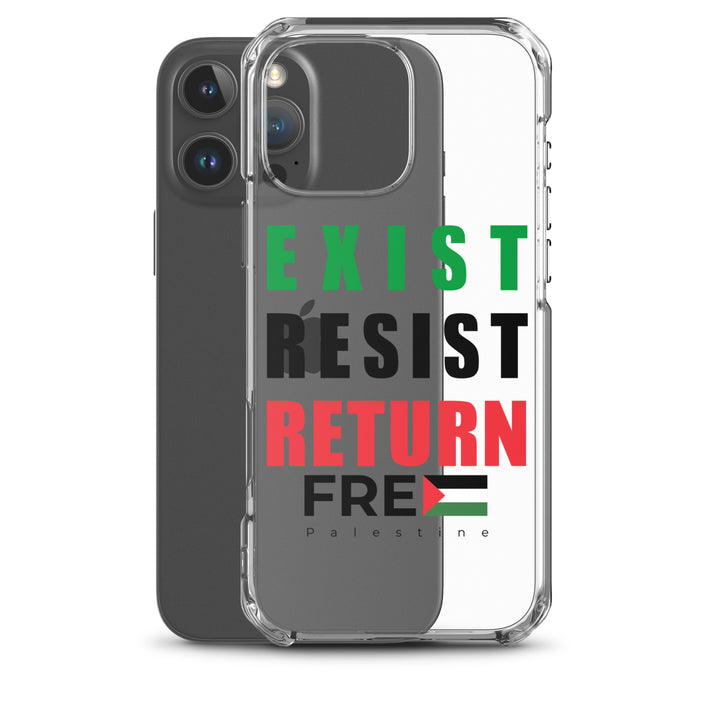 Exist. Resist. Return. - Clear Case for iPhone®, iPhone iPhone 16 Pro Max Case With Phone