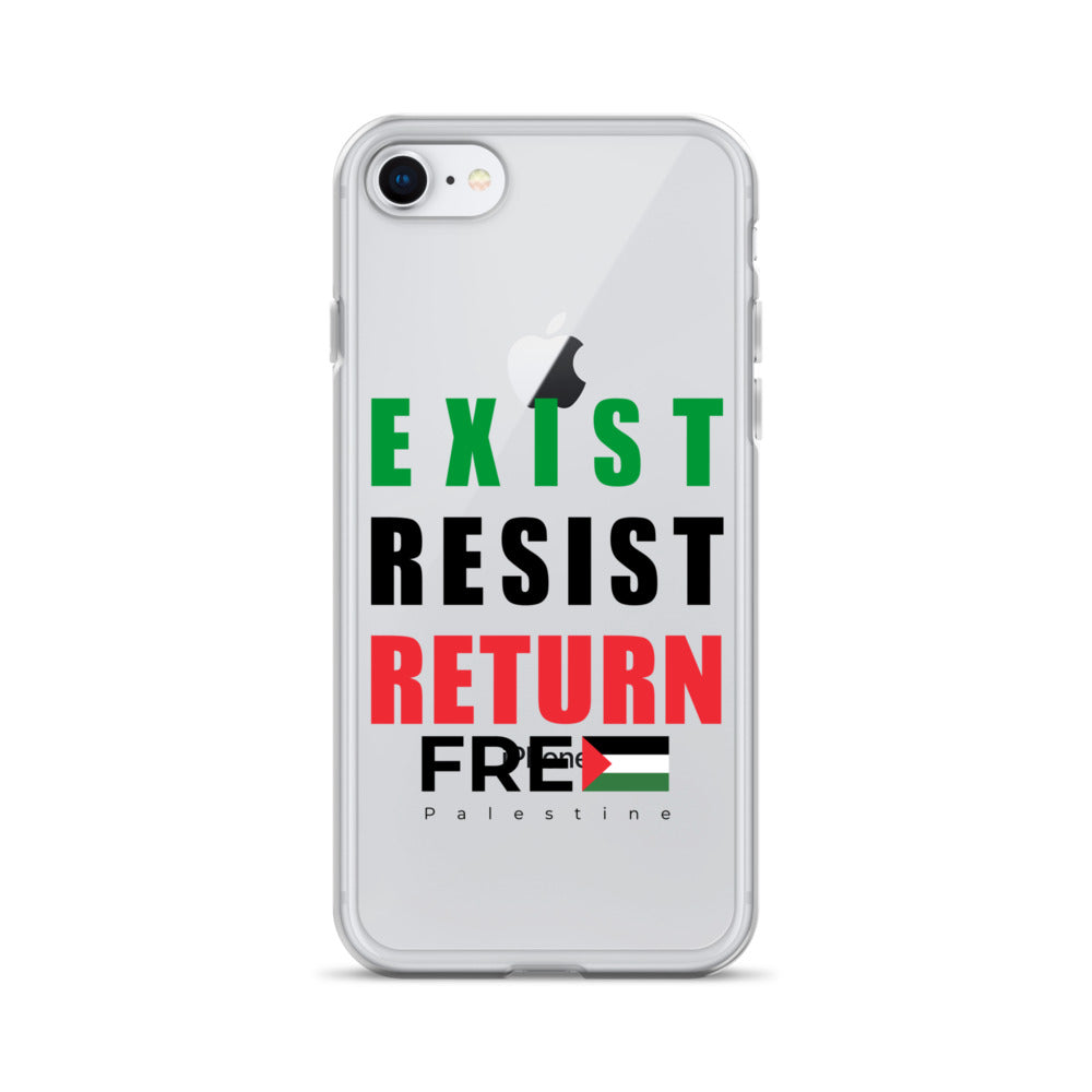 Exist. Resist. Return. - Clear Case for iPhone®, iPhone iPhone 7 8 Case On Phone