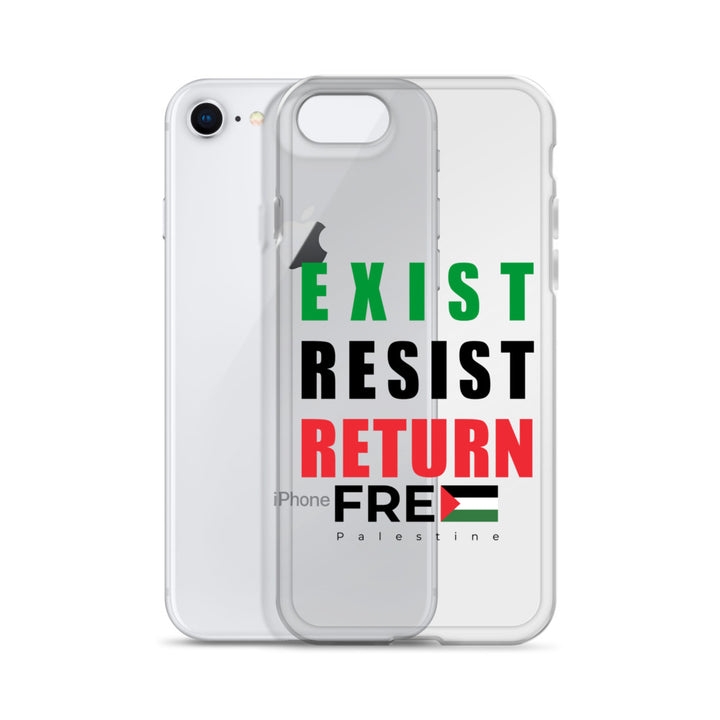 Exist. Resist. Return. - Clear Case for iPhone®, iPhone iPhone 7 8 Case With Phone