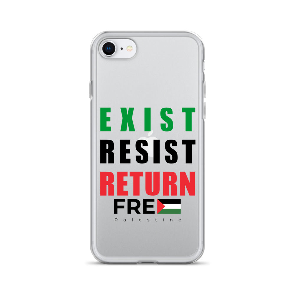 Exist. Resist. Return. - Clear Case for iPhone®, iPhone iPhone Se Case On Phone