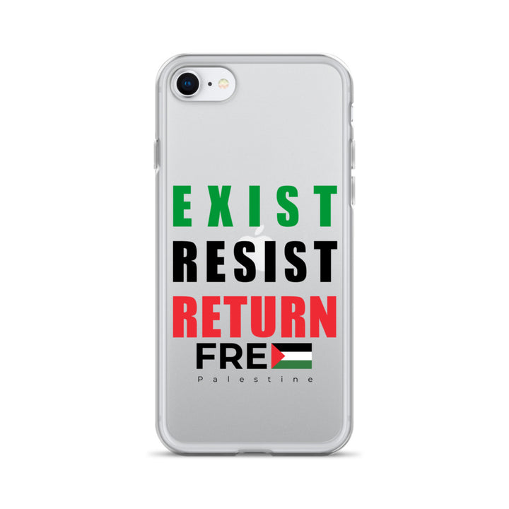 Exist. Resist. Return. - Clear Case for iPhone®, iPhone iPhone Se Case On Phone