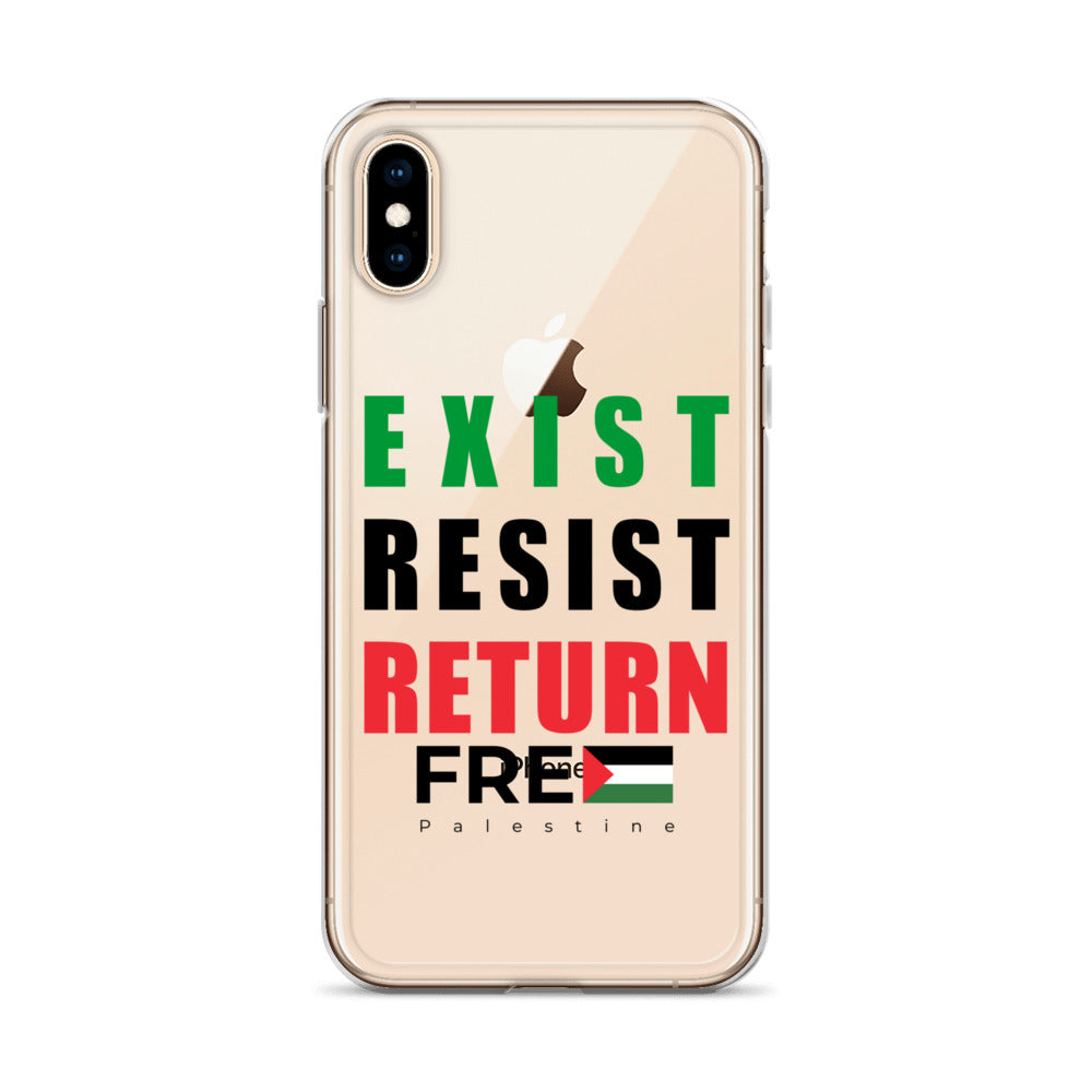 Exist. Resist. Return. - Clear Case for iPhone®, iPhone iPhone X Xs Case On Phone
