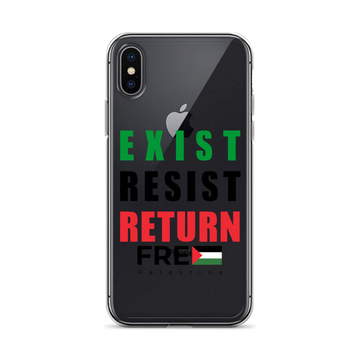 Exist. Resist. Return. - Clear Case for iPhone®, iPhone iPhone X Xs Case On Phone