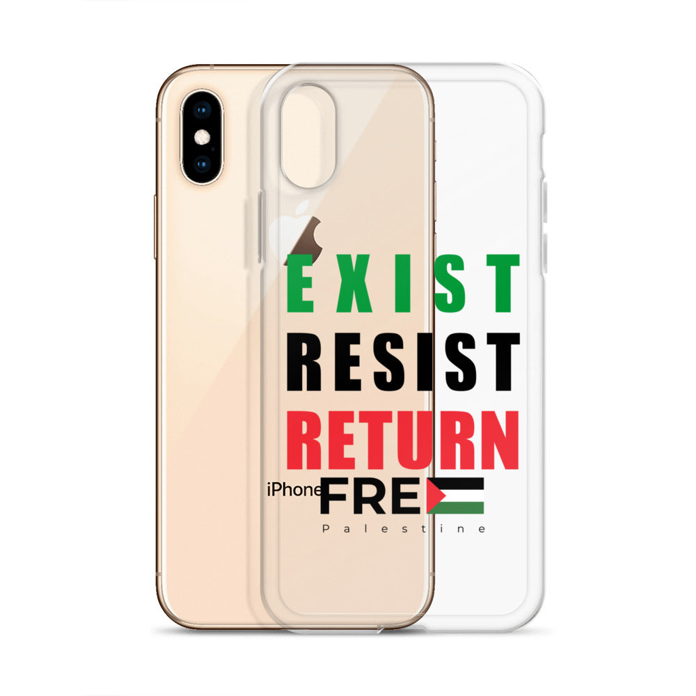 Exist. Resist. Return. - Clear Case for iPhone®, iPhone iPhone X Xs Case With Phone