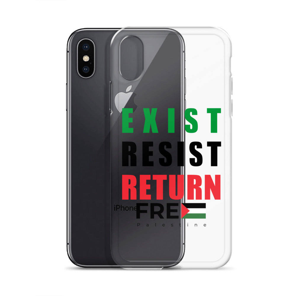 Exist. Resist. Return. - Clear Case for iPhone®, iPhone iPhone X Xs Case With Phone