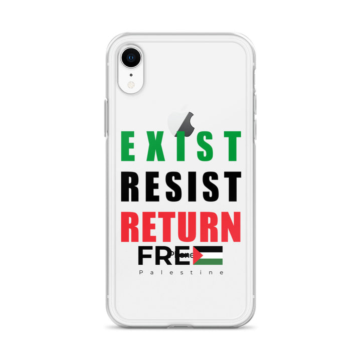 Exist. Resist. Return. - Clear Case for iPhone®, iPhone iPhone Xr Case On Phone