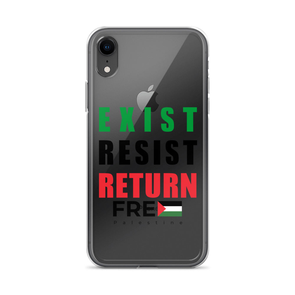 Exist. Resist. Return. - Clear Case for iPhone®, iPhone iPhone Xr Case On Phone
