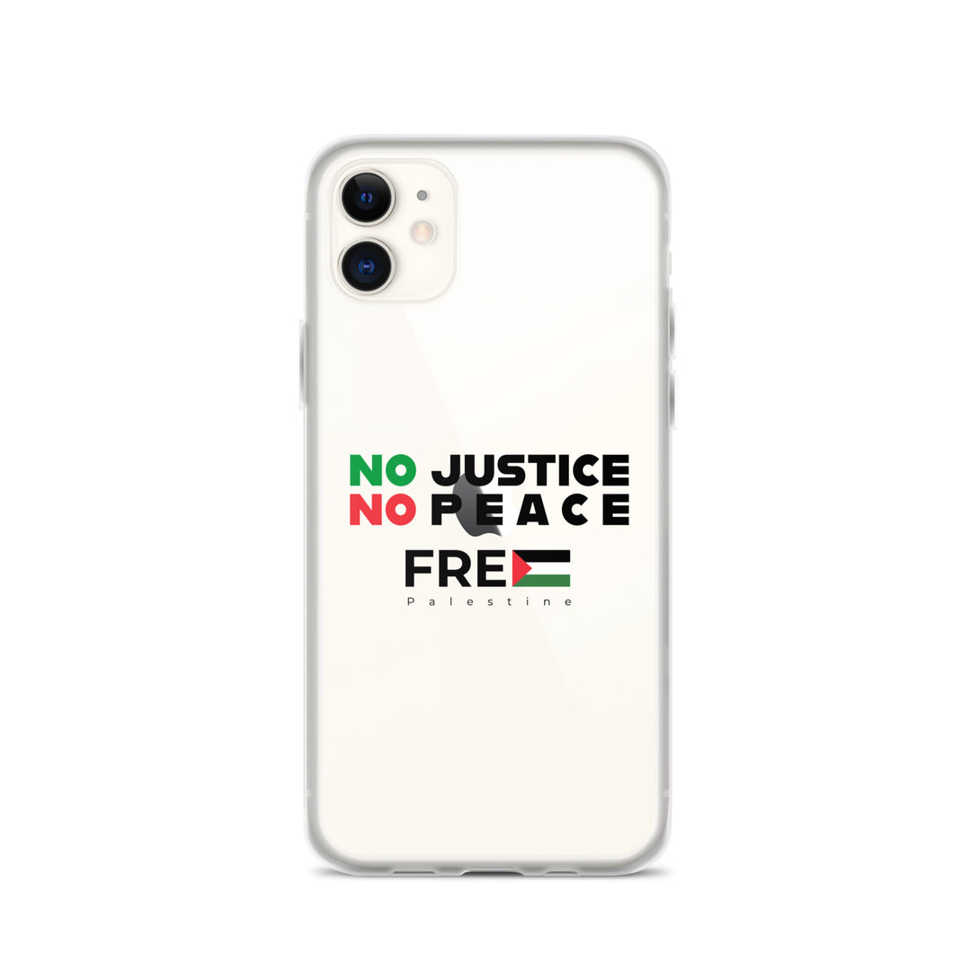No Justice No Peace - Clear Case for iPhone®, iPhone iPhone 11 Case On Phone