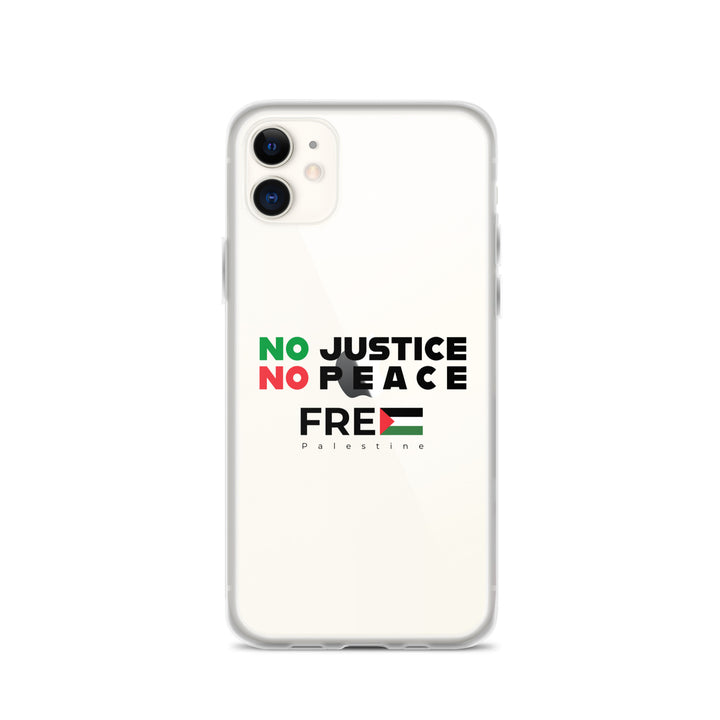 No Justice No Peace - Clear Case for iPhone®, iPhone iPhone 11 Case On Phone