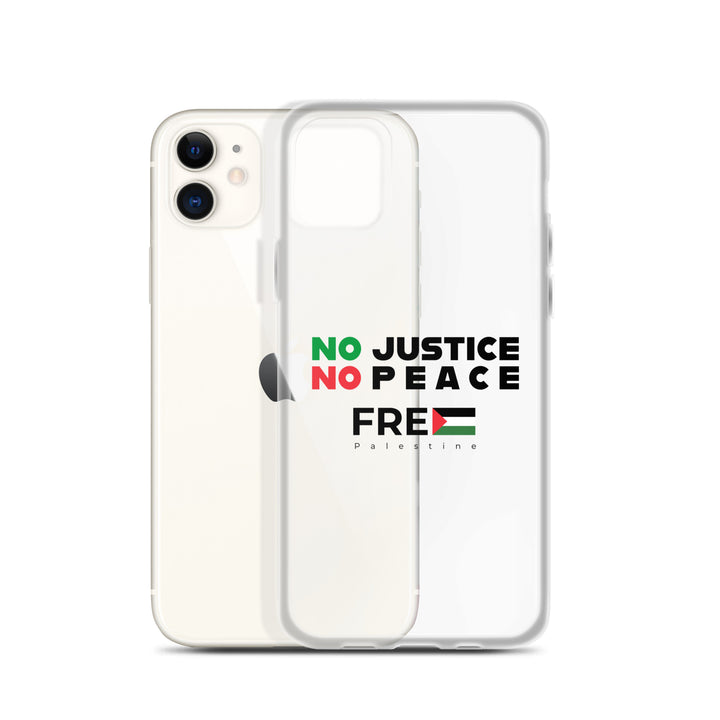 No Justice No Peace - Clear Case for iPhone®, iPhone iPhone 11 Case With Phone
