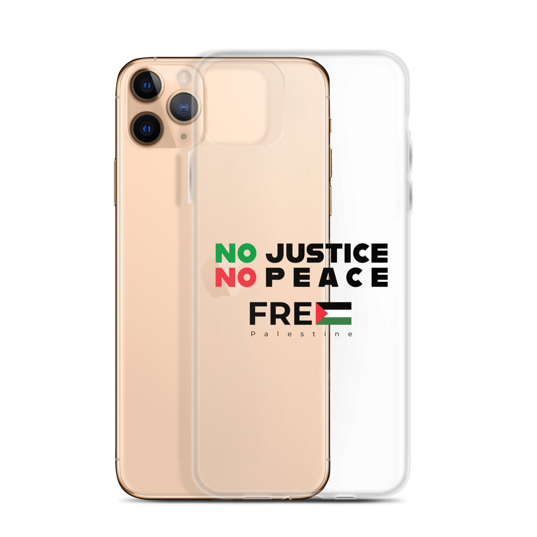 No Justice No Peace - Clear Case for iPhone®, iPhone iPhone 11 Pro Max Case With Phone