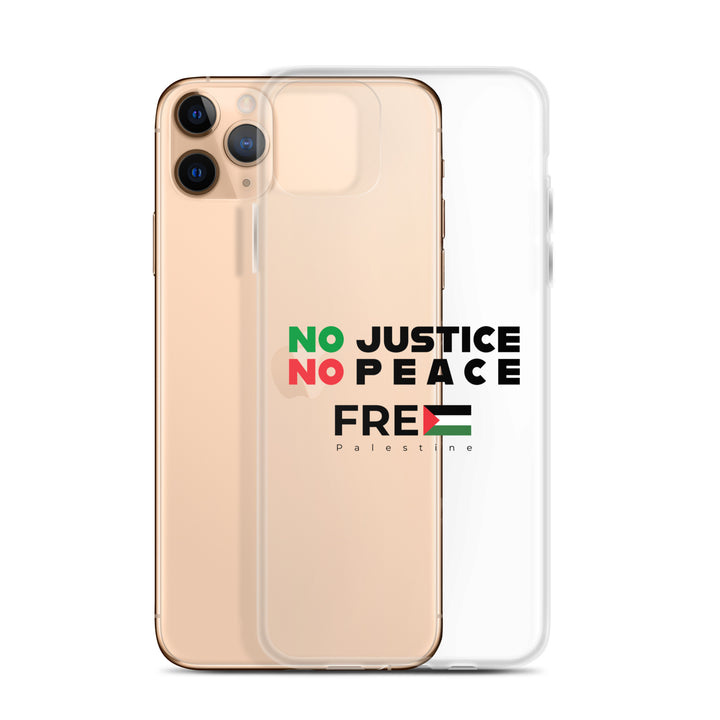 No Justice No Peace - Clear Case for iPhone®, iPhone iPhone 11 Pro Max Case With Phone