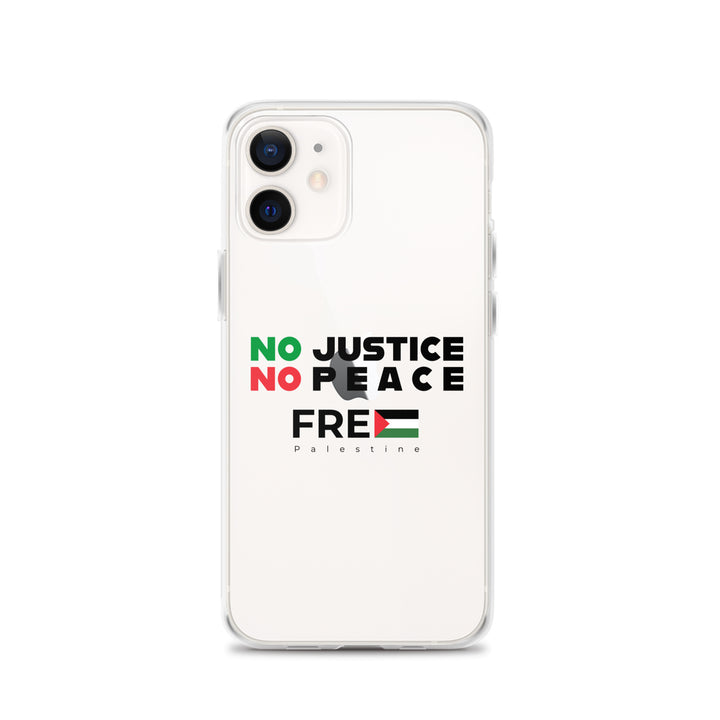 No Justice No Peace - Clear Case for iPhone®, iPhone iPhone 12 Case On Phone